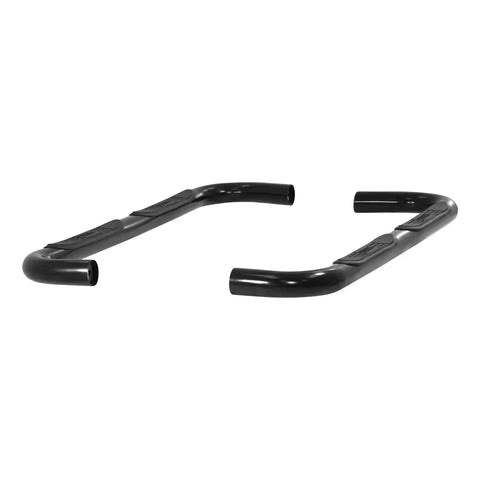 ARIES 201000 - 3 Round Black Steel Side Bars, Select Jeep Cherokee