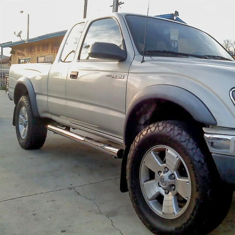 ARIES 202001-2 - 3 Round Polished Stainless Side Bars, Select Toyota Tacoma