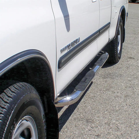 ARIES 202003-2 - 3 Round Polished Stainless Side Bars, Select Toyota Tundra