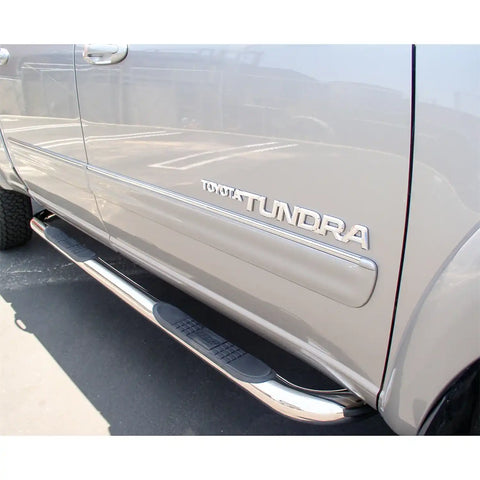 ARIES 202006-2 - 3 Round Polished Stainless Side Bars, Select Toyota Tundra Crew Cab