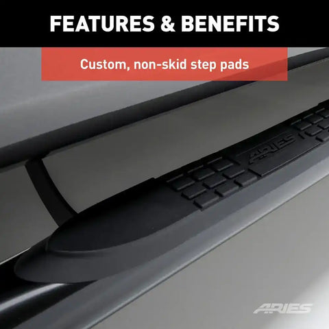 ARIES 202020 - 3 Round Black Steel Side Bars Select Toyota RAV4