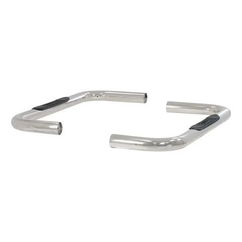 ARIES 203001-2 - 3 Round Polished Stainless Side Bars, Select Ford Bronco, F-150