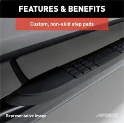ARIES 203039-2 - 3 Round Polished Stainless Side Bars, Select Ford F-150