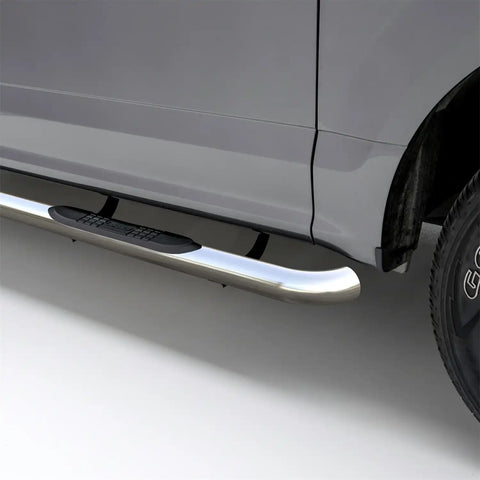 ARIES 203045-2 - 3 Round Polished Stainless Side Bars, Select Ford F-150, F-250, F-350