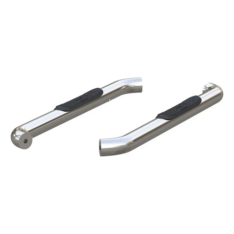 ARIES 203045-2 - 3 Round Polished Stainless Side Bars, Select Ford F-150, F-250, F-350