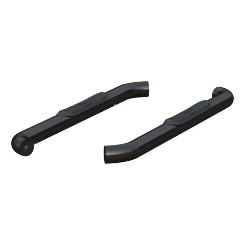 ARIES 203045 - 3 Round Black Steel Side Bars, Select Ford F-150, F-250, F-350 Super Duty