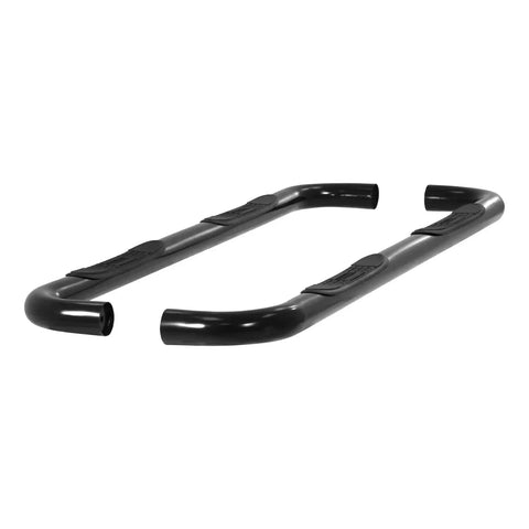 ARIES 204009 - 3 Round Black Steel Side Bars, Select Silverado, Sierra 1500, 2500, 3500 HD