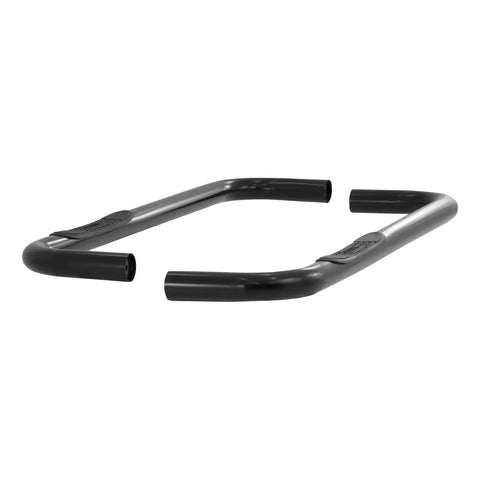 ARIES 204040 - 3 Round Black Steel Side Bars, Select Chevrolet, GMC C, K