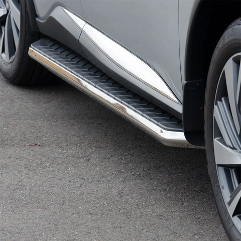 ARIES 2051010 - AeroTread 5 x 70 Polished Stainless Running Boards, Select Nissan Murano