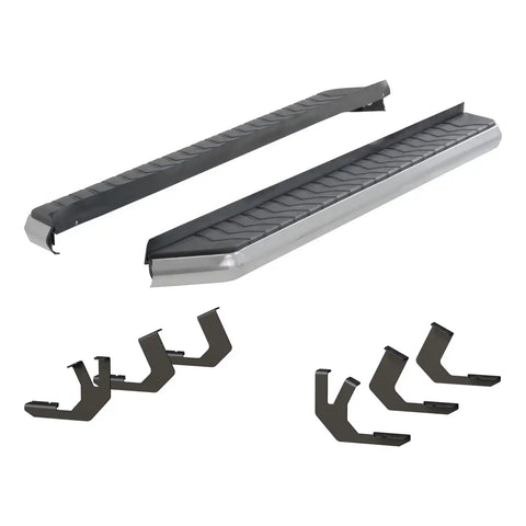 ARIES 2051025 - AeroTread 5 x 70 Polished Stainless Running Boards, Select Toyota 4Runner