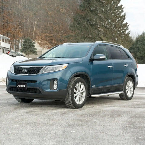 ARIES 2051028 - AeroTread 5 x 67 Polished Stainless Running Boards, Select Kia Sorento