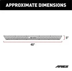 ARIES 2055053 - Replacement 53-Inch AdvantEDGE Running Board Step Pad