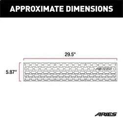 ARIES 2055192 - AdvantEDGE Paintable Cover Plate for Bull Bars without LEDs