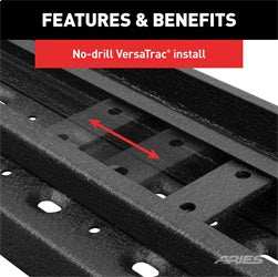 ARIES 2055524 - RidgeStep 6-1/2 x 91 Steel Running Boards, Select Ford F-250, F-350, F-450