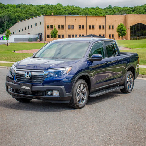 ARIES 2055538 - RidgeStep 6-1/2 x 85 Black Steel Running Boards, Select Honda Ridgeline
