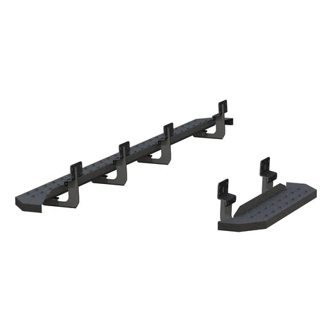 ARIES 2055545 - RidgeStep 6-1/2 x 96", 36 Black Steel Running Boards, Select Ford Transit