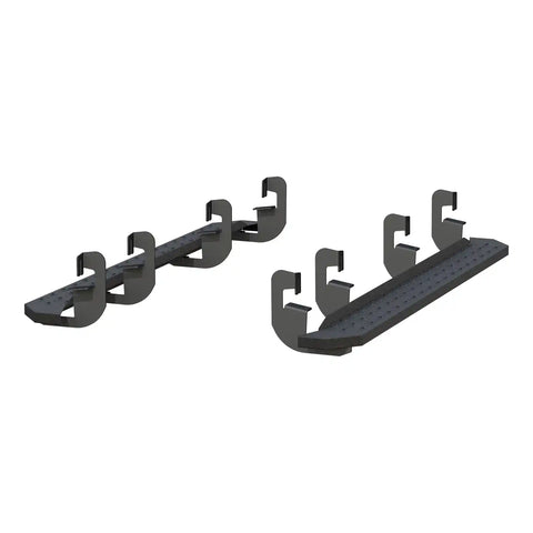 ARIES 2055551 - RidgeStep 6-1/2 x 75 Black Steel Running Boards, Select Silverado, Sierra Crew