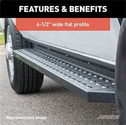 ARIES 2055554 - RidgeStep 6-1/2 x 75 Black Steel Running Boards, Select Ford Explorer