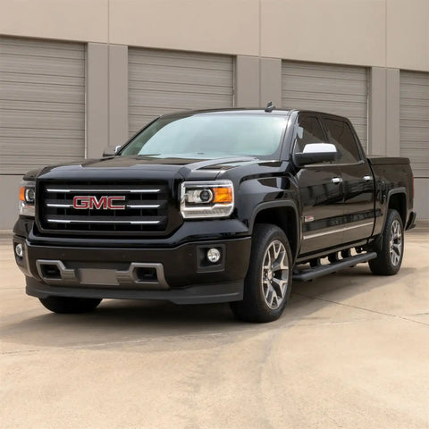 ARIES 2057975 - AscentStep 5-1/2 x 75 Black Steel Running Boards (No Brackets)