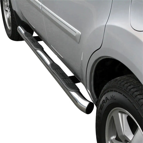 ARIES 206008-2 - 3 Round Polished Stainless Side Bars, Select Honda Pilot