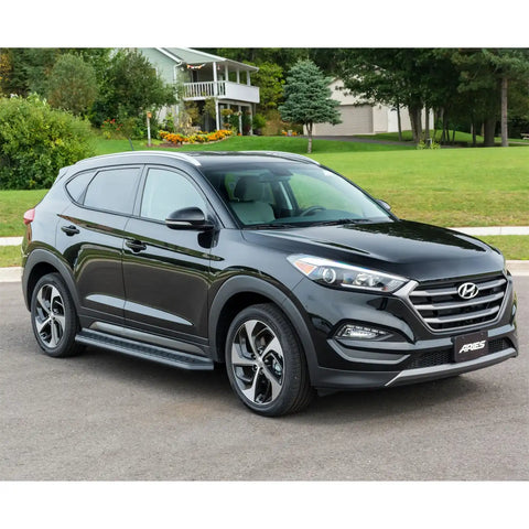 ARIES 2061019 - AeroTread 5 x 70 Black Stainless Running Boards, Select Hyundai Tucson