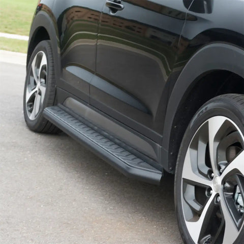 ARIES 2061019 - AeroTread 5 x 70 Black Stainless Running Boards, Select Hyundai Tucson