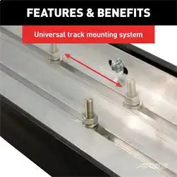 ARIES 2061025 - AeroTread 5 x 70 Black Stainless Running Boards, Select Toyota 4Runner