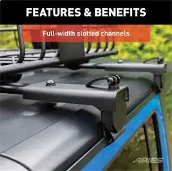 ARIES 2070450 - Jeep Roof Rack Crossbars for Wrangler JK (2-Pack)