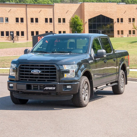 ARIES 2074120 - Rocker Step Running Boards, Select Ford F150, F250, F350, F450, F550 Crew Cab