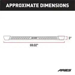 ARIES 2074150 - Rocker Step Running Boards, Select Toyota 4Runner