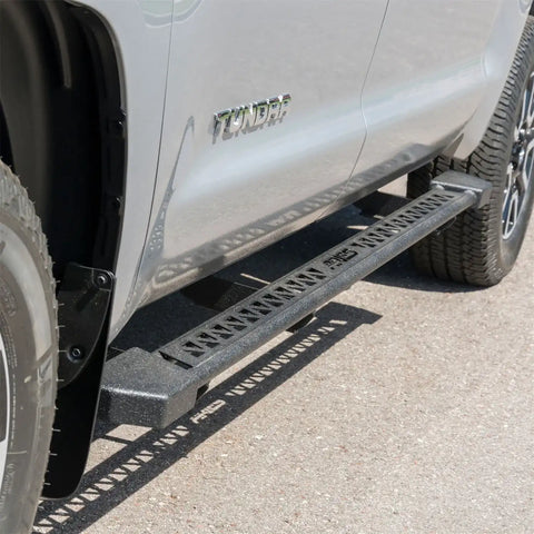 ARIES 2074153 - Black Steel Rocker Step Guard Running Boards, Select Toyota Tundra