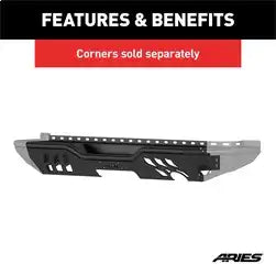 ARIES 2081020 - TrailChaser Jeep Wrangler JK Steel Rear Bumper Center Section