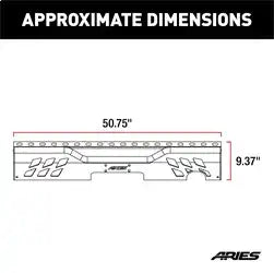 ARIES 2081021 - TrailChaser Jeep Wrangler JK Aluminum Rear Bumper Center Section