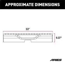 ARIES 2081025 - TrailChaser Jeep Wrangler JL Aluminum Rear Bumper Center Section