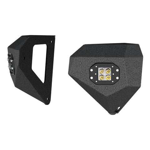 ARIES 2081205 - TrailChaser Jeep Wrangler, Gladiator Aluminum Front Bumper Corners with LEDs