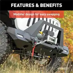 ARIES 2081209 - TrailChaser Jeep Wrangler JL, Gladiator Aluminum Front Bumper Corners