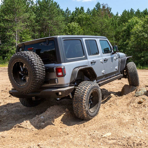 ARIES 2082081 - TrailChaser Jeep Wrangler JL Steel Rear Bumper with LED Lights