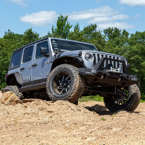 ARIES 2082087 - TrailChaser Jeep JL, Gladiator Front Bumper with Fender Flares (Option 9)