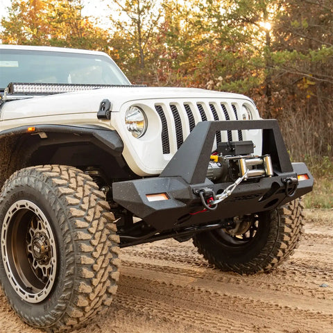ARIES 2082097 - TrailChaser Jeep Wrangler JL Front Bumper with Fender Flares (Option 9)