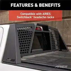 ARIES 2090613 - Replacement Headache Rack Stake Pocket Anchors, 2-Pack