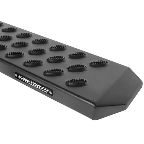 Raptor Series 2104-0143BT - 6.5 In Sawtooth Slide Track Running Boards Black Textured Aluminum 07-21 Toyota Tundra CrewMax Cab