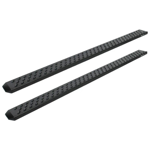 Raptor Series 2104-0143BT - 6.5 In Sawtooth Slide Track Running Boards Black Textured Aluminum 07-21 Toyota Tundra CrewMax Cab