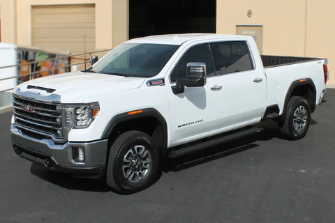 Raptor Series 2101-0174BT - 6.5 In Sawtooth Slide Track Running Boards Black Textured Aluminum 07-18 Chevy Silverado/GMC Sierra 1500 19 Silverado/Sierra LD/Limited 07-19 2500/3500 HD Extended/Double Cab