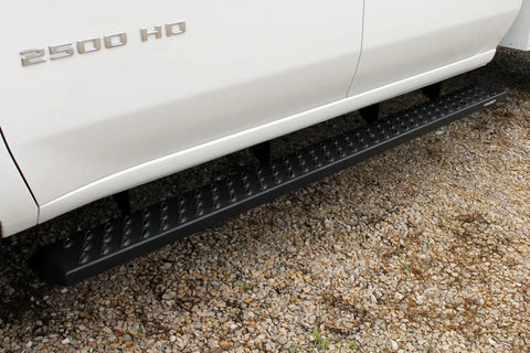 Raptor Series 2101-0052BT - 6.5 In Sawtooth Slide Track Running Boards Black Textured Aluminum 19-24 Chevy Silverado/GMC Sierra 1500 20-24 Silverado/Sierra 2500/3500 HD Crew Cab