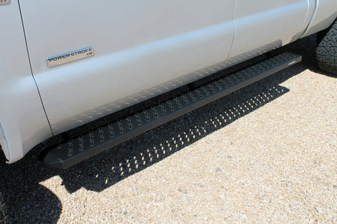 Raptor Series 2103-0344BT - 6.5 In Sawtooth Slide Track Running Boards Black Textured Aluminum 99-16 Ford F-250/F-350 Super Duty Crew Cab