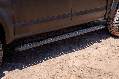 Raptor Series 2103-0366BT - 6.5 In Sawtooth Slide Track Running Boards Black Textured Aluminum 15-23 Ford F-150 22-23 Lightning 17-23 F-250/F-350 Super Duty Crew Cab