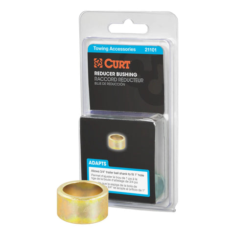 CURT 21101 Trailer Ball Reducer Bushing (From 1 to 3/4 Stem, Packaged)
