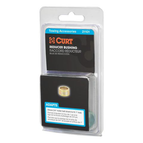 CURT 21101 Trailer Ball Reducer Bushing (From 1 to 3/4 Stem, Packaged)