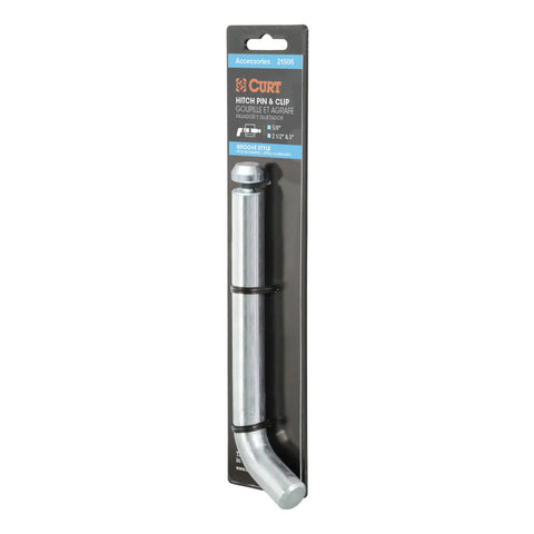 CURT 21506 - Heavy-Duty 5/8in. Hitch Pin with Groove (2-1/2in. or 3in. Receiver Zinc Packag