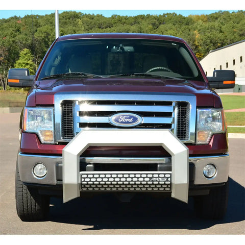 ARIES 2153002 - AdvantEDGE 5-1/2 Chrome Aluminum Bull Bar, Select Ford F250, F350, F450, F550